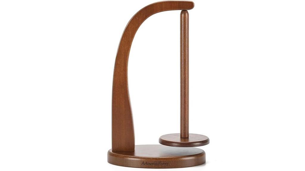 magnetic wooden yarn holder