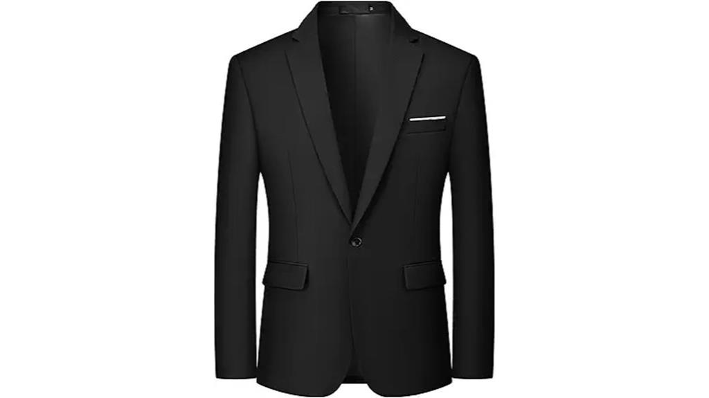 male casual solid blazer