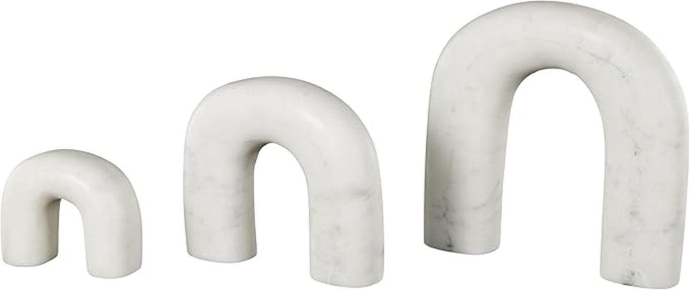 marble abstract sculpture set