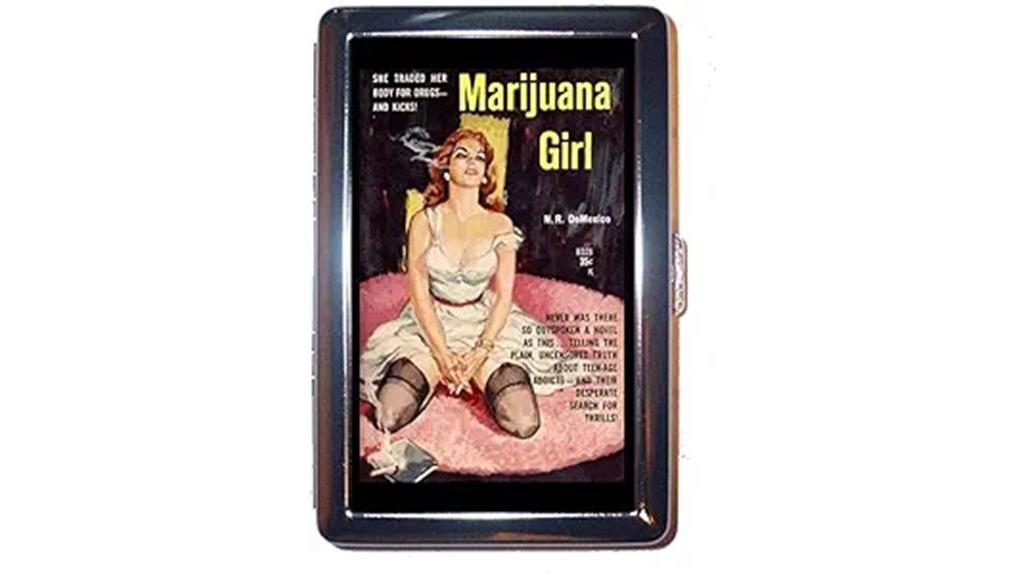 marijuana girl cigarette case
