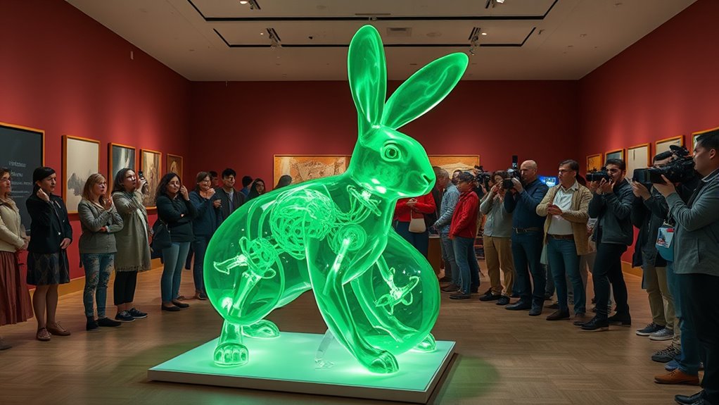 media shapes transgenic art perception