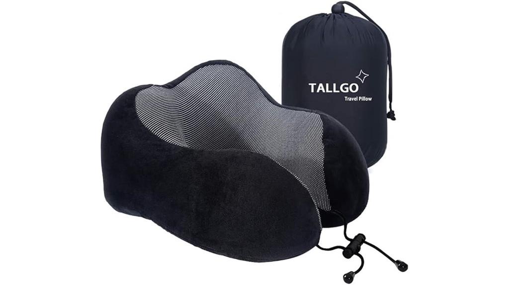 memory foam travel neck pillow