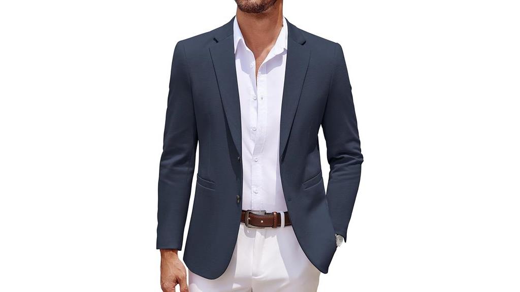 men s casual knit blazer
