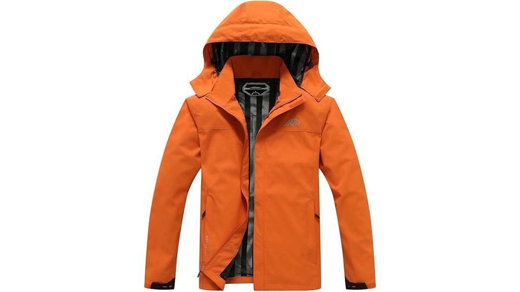 men s waterproof hooded jacket