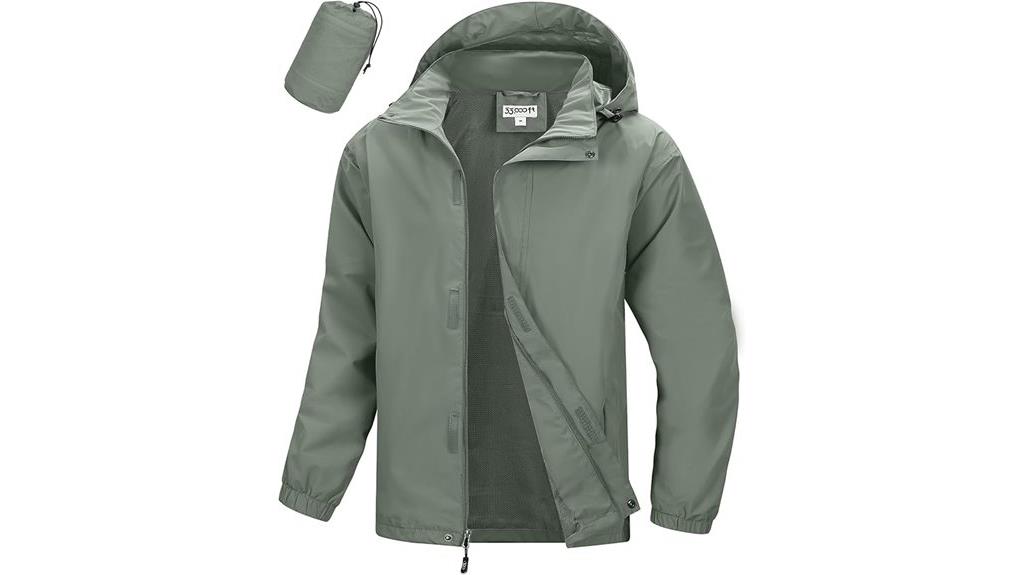 men s waterproof rain jacket