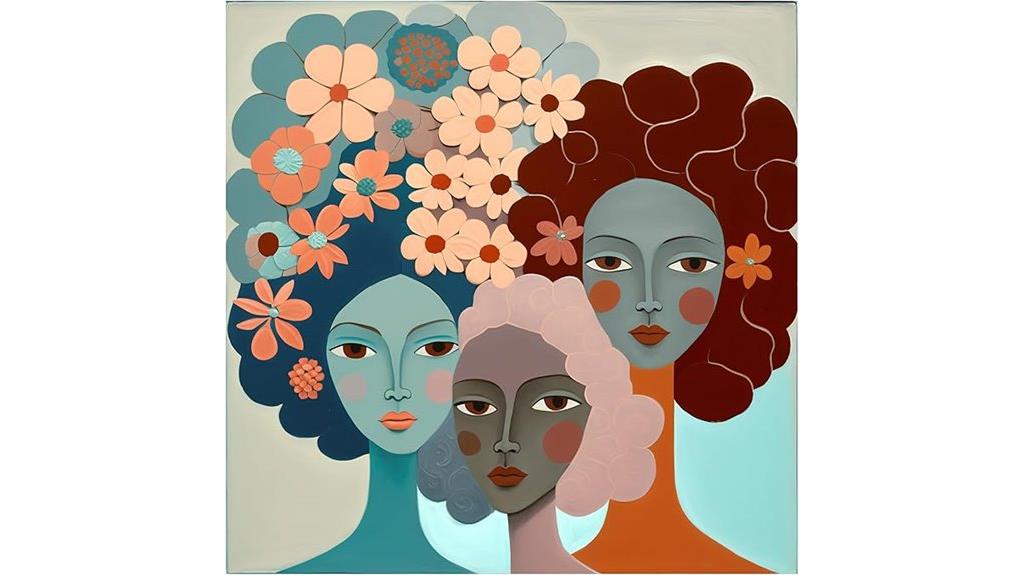 mid century diversity wall art