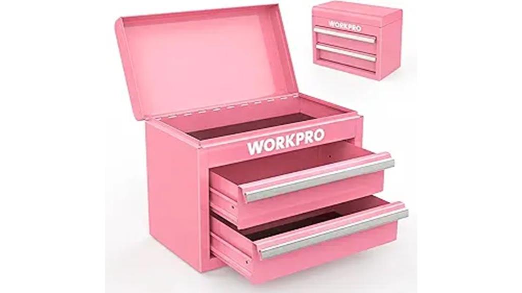 mini metal toolbox with drawers