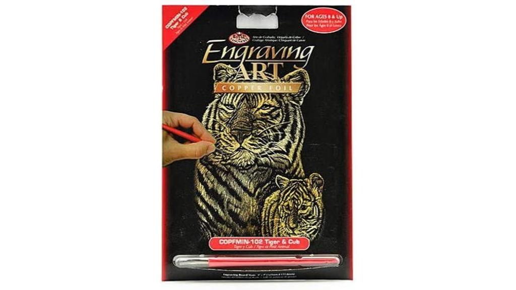 mini tiger cub engraving