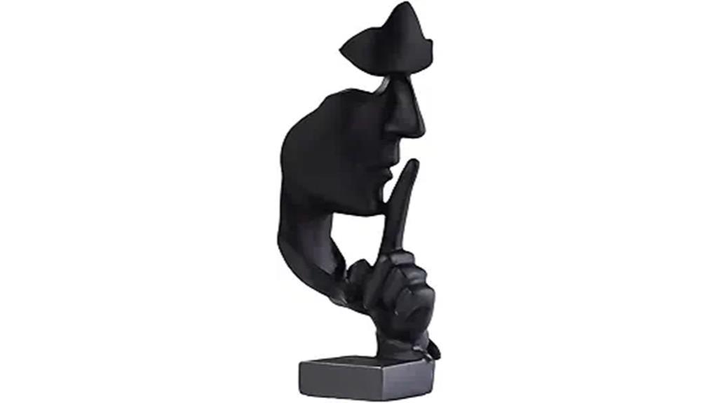 modern resin thinker figurine