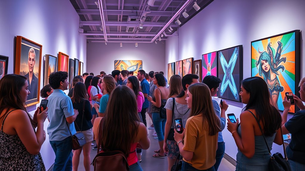 modern transparent art market