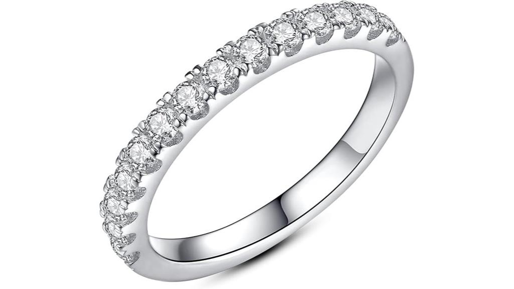 moissanite sterling silver gold