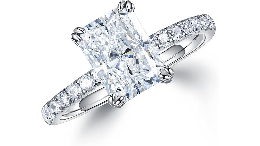moissanite wedding ring