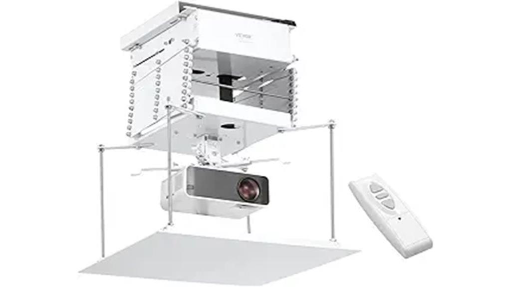 motorized projector lift controls