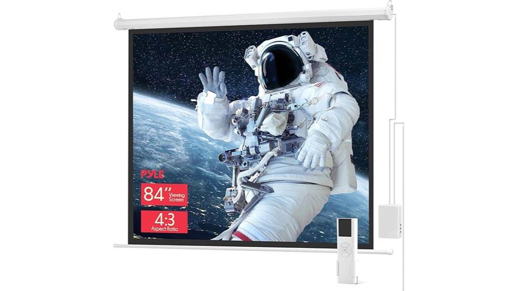 motorized projector screen with remote