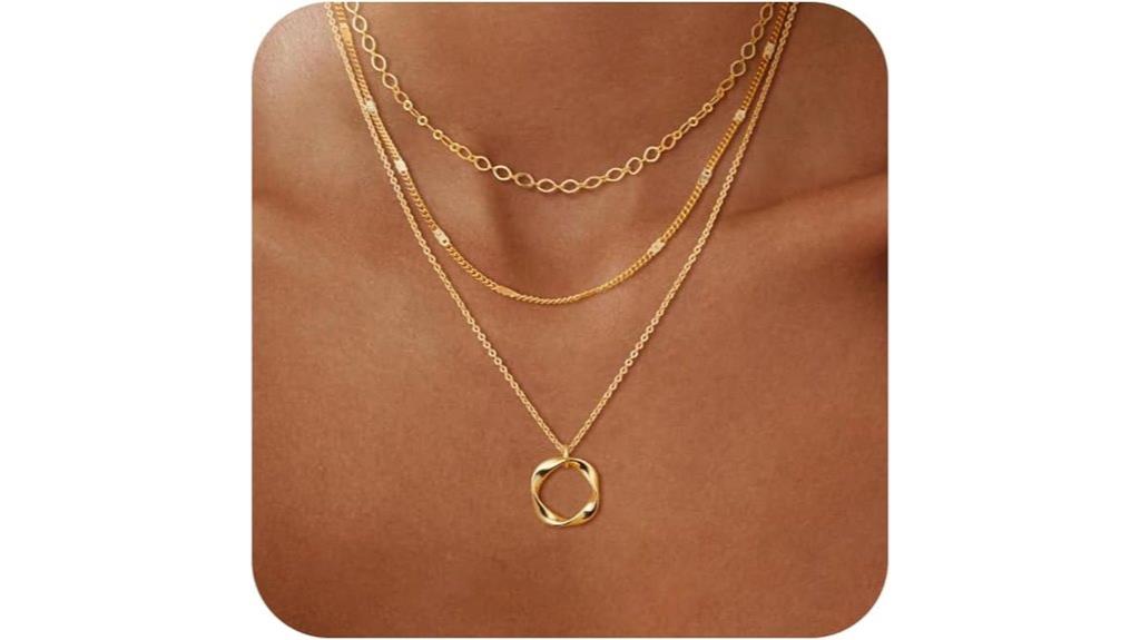 multiple gold necklace styles