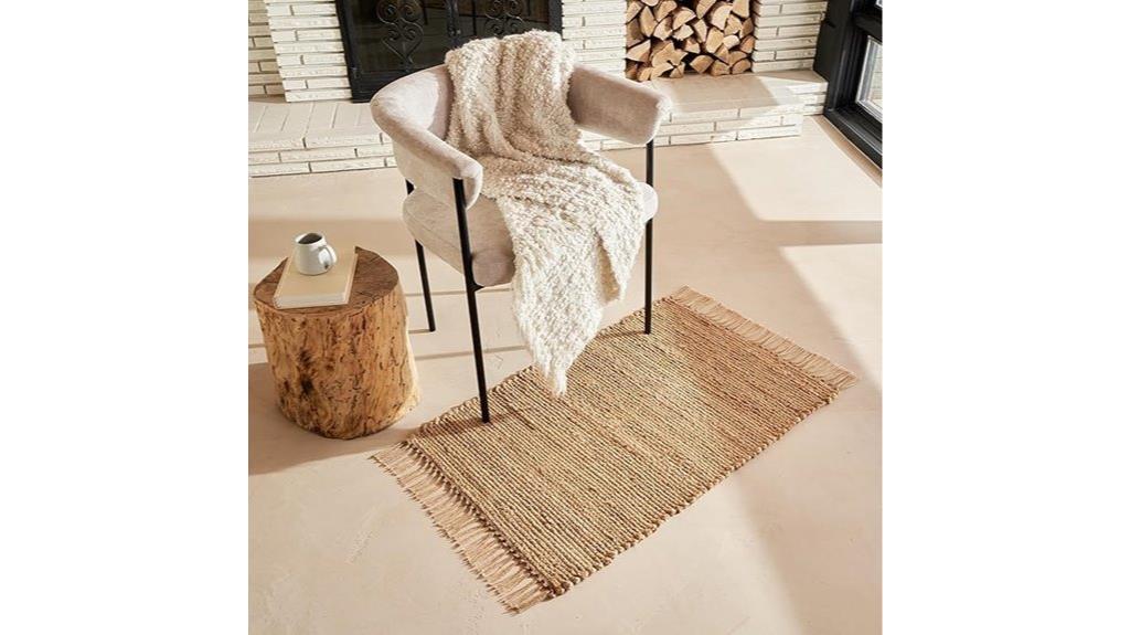 natural jute rug decor