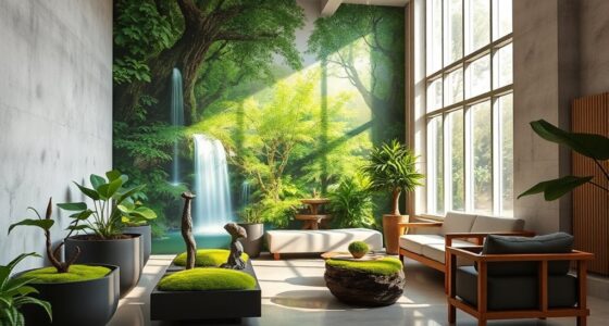 nature inspired interior art