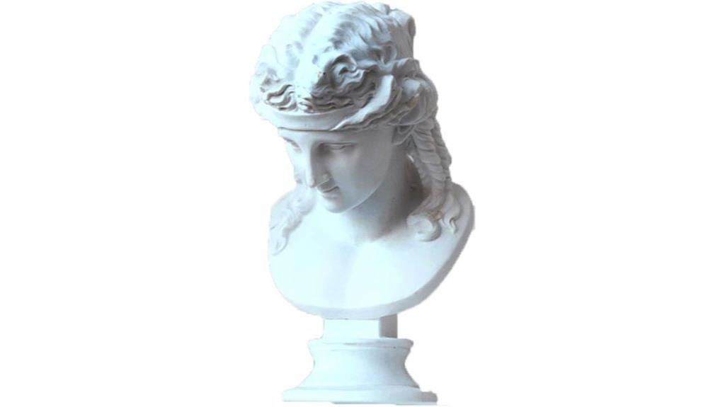 noble maiden bust sculpture