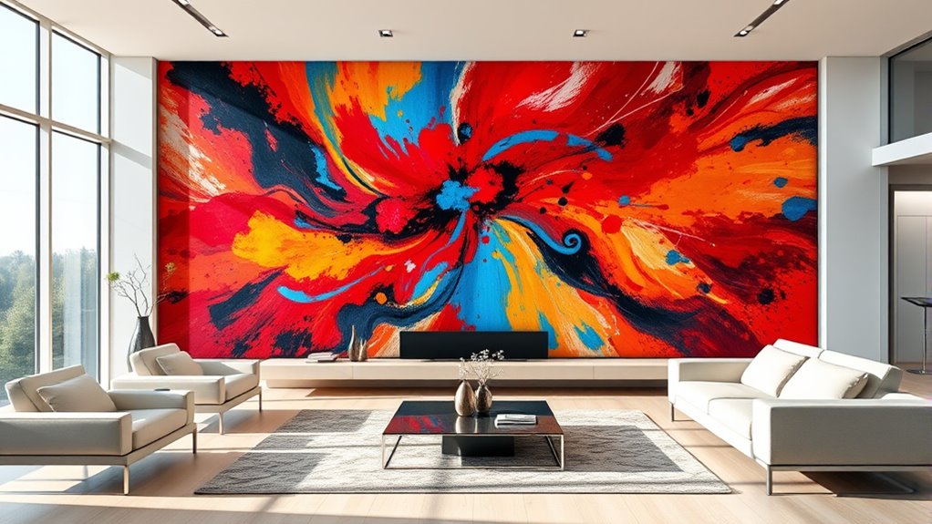 optimal oversized art placement