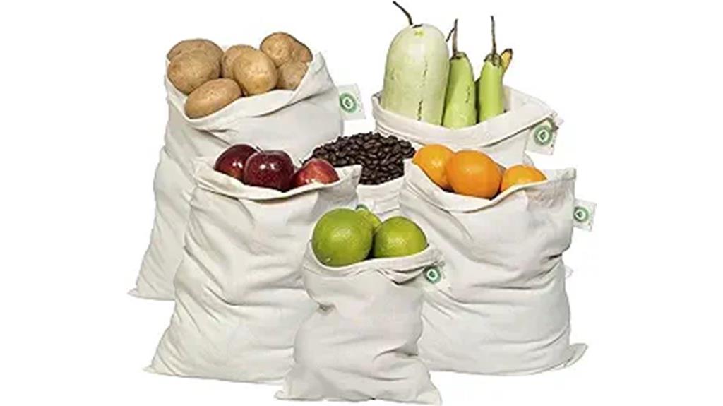 organic cotton produce bags
