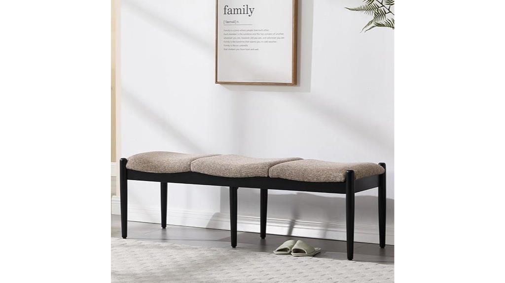 ottoman linen bedroom bench