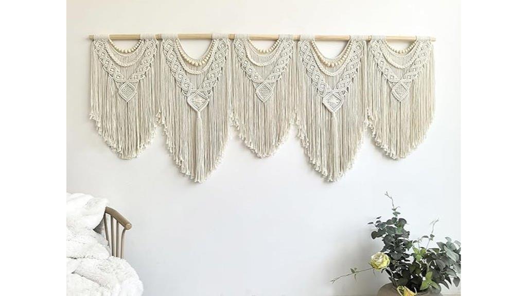 oversized macrame wall decor