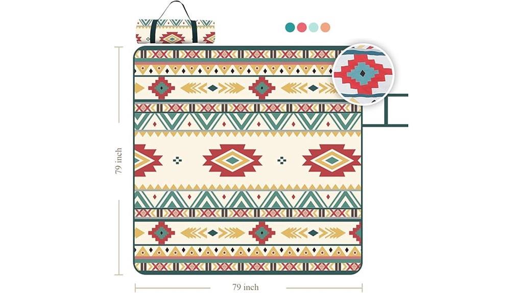 oversized waterproof boho blanket