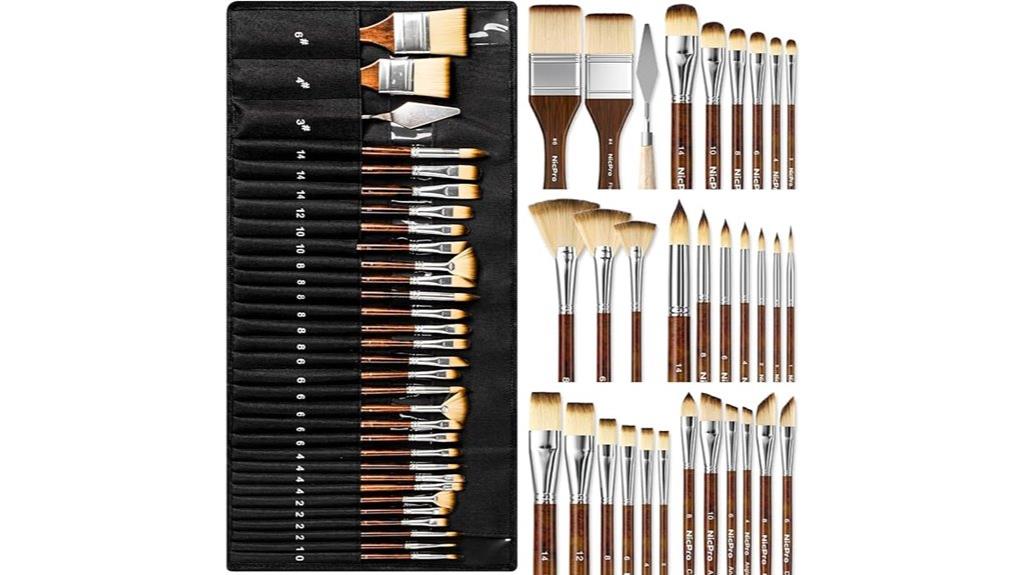 paint brush set for artists