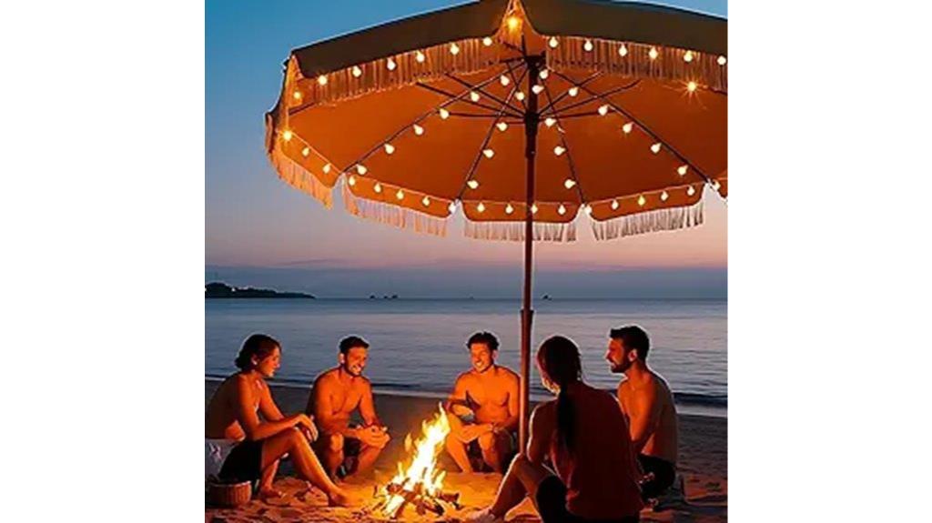 patio umbrella string lights