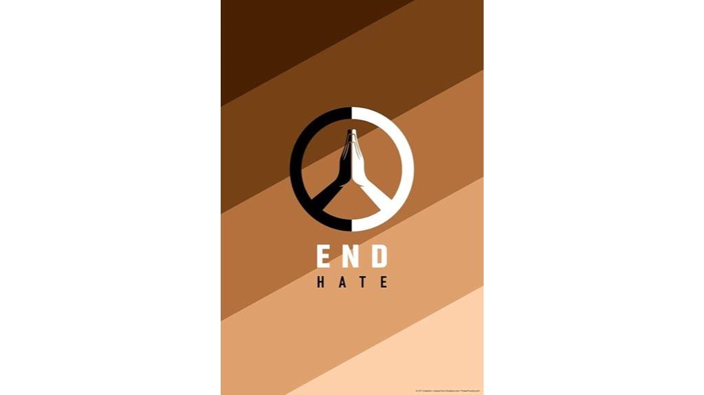 peace hands wall art