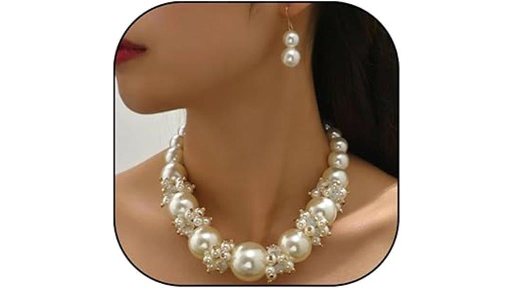 pearl jewelry set
