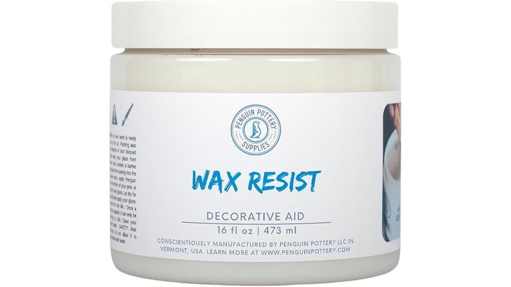penguin wax resist glaze