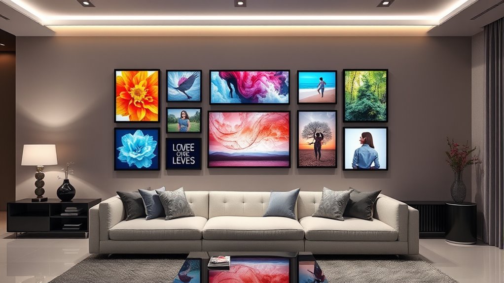 personalized interactive art displays