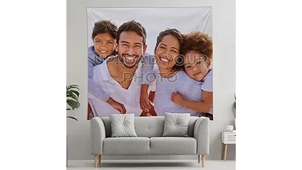 personalized photo wall tapestry