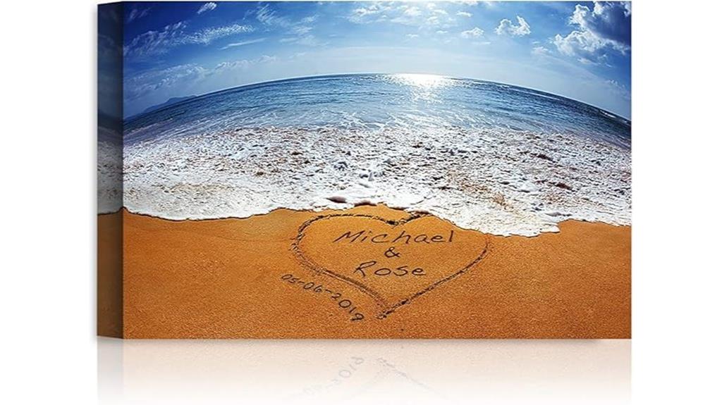 personalized sand canvas