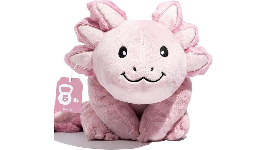 pink axolotl dragon plush