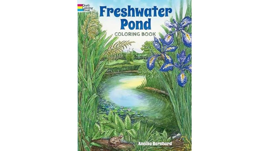 pond nature coloring pages