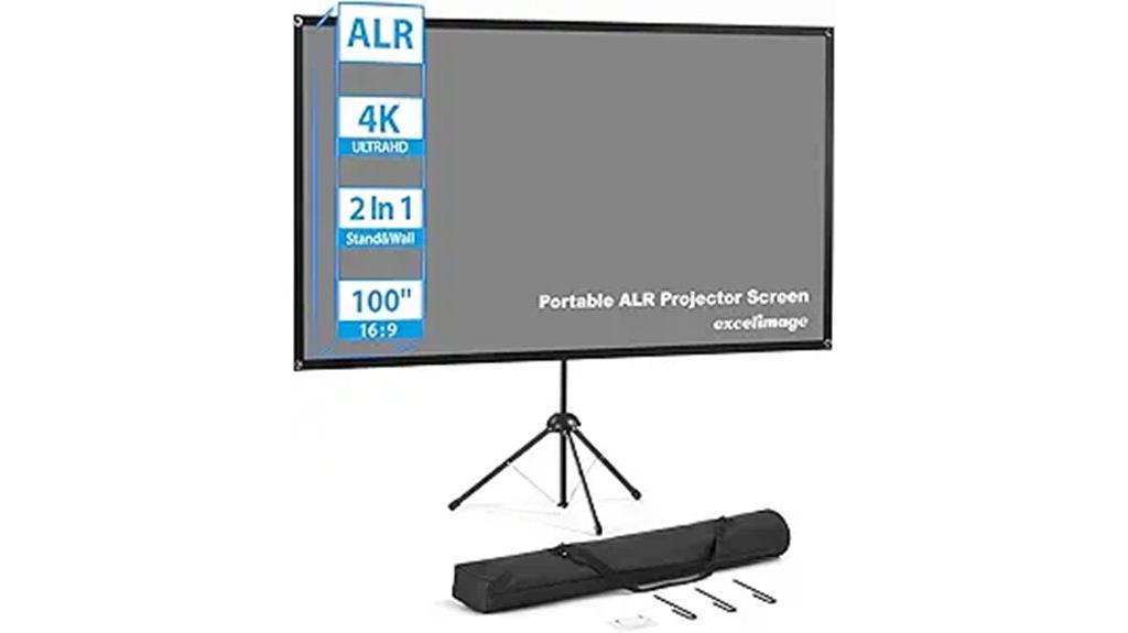 portable 100 inch indoor outdoor screen