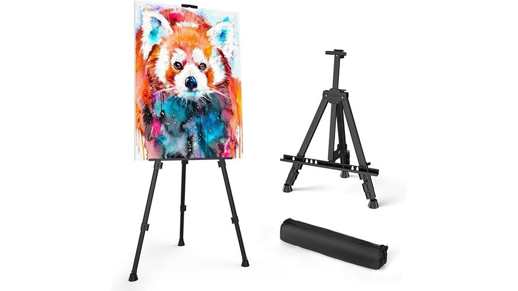 portable adjustable tripod easel