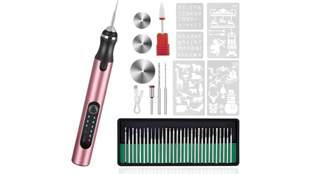 portable multi material engraving pen