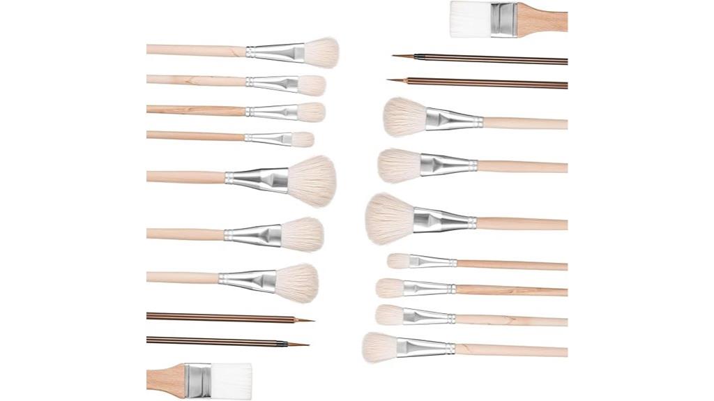 pottery glaze brush set