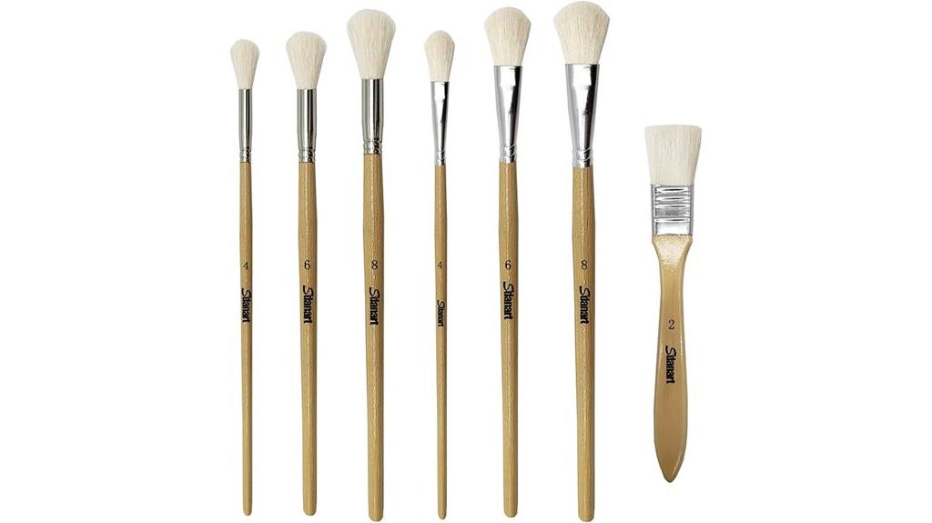 professional goat hair gilding brushes