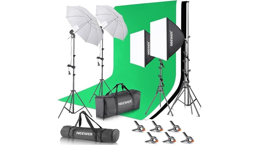 professional studio lighting setup