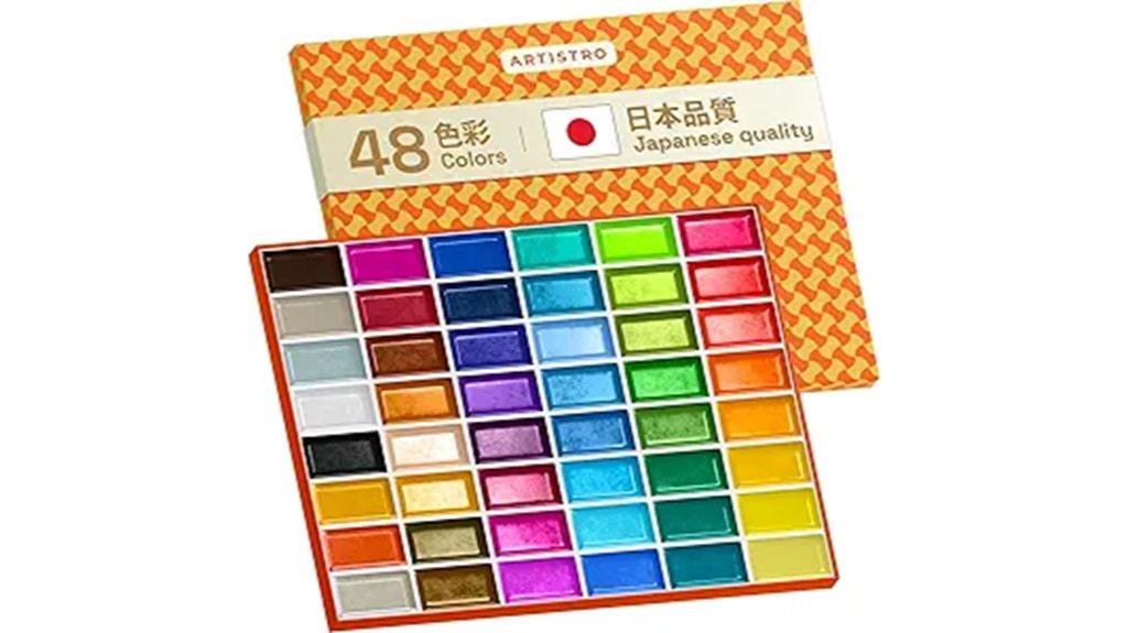 professional watercolor paint set