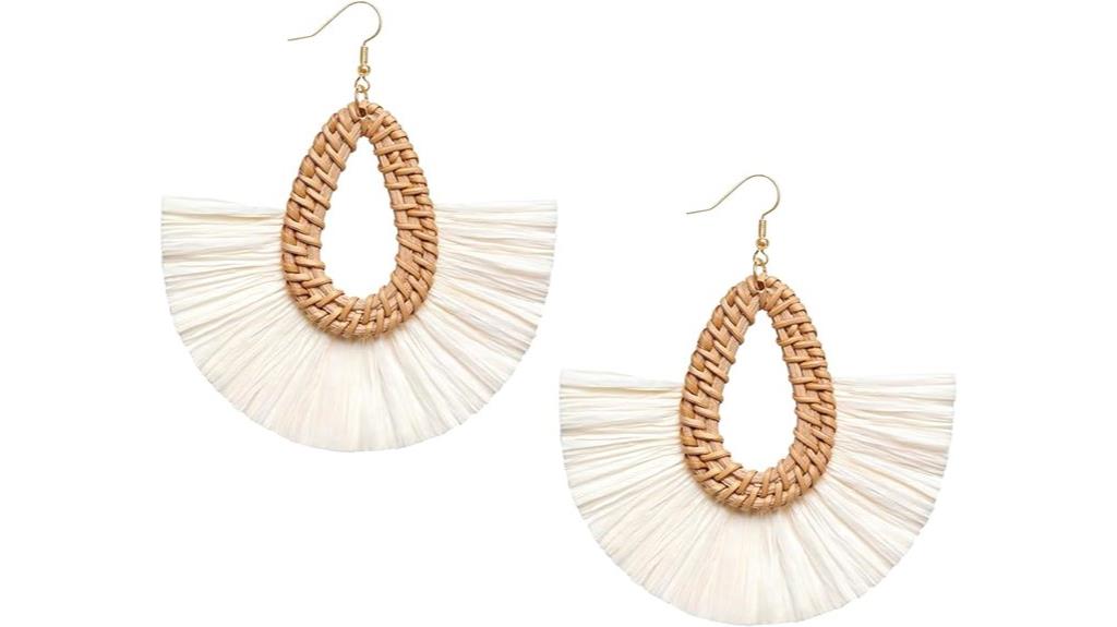 raffia tassel jewelry