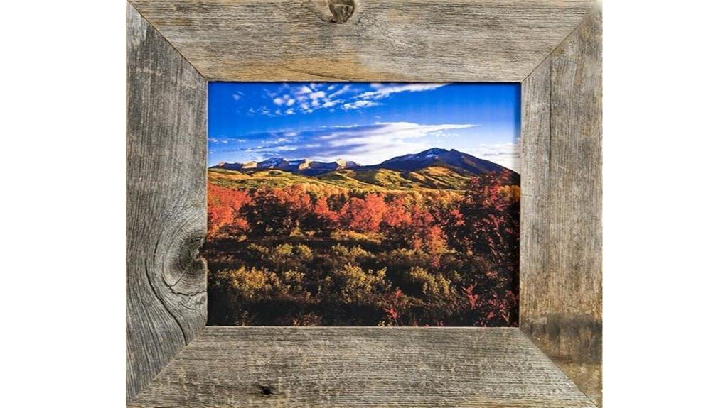 reclaimed barn wood frame