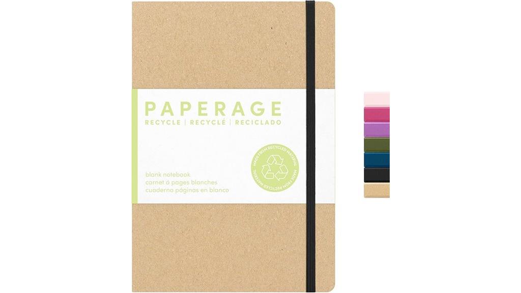 recycled kraft paper notebook