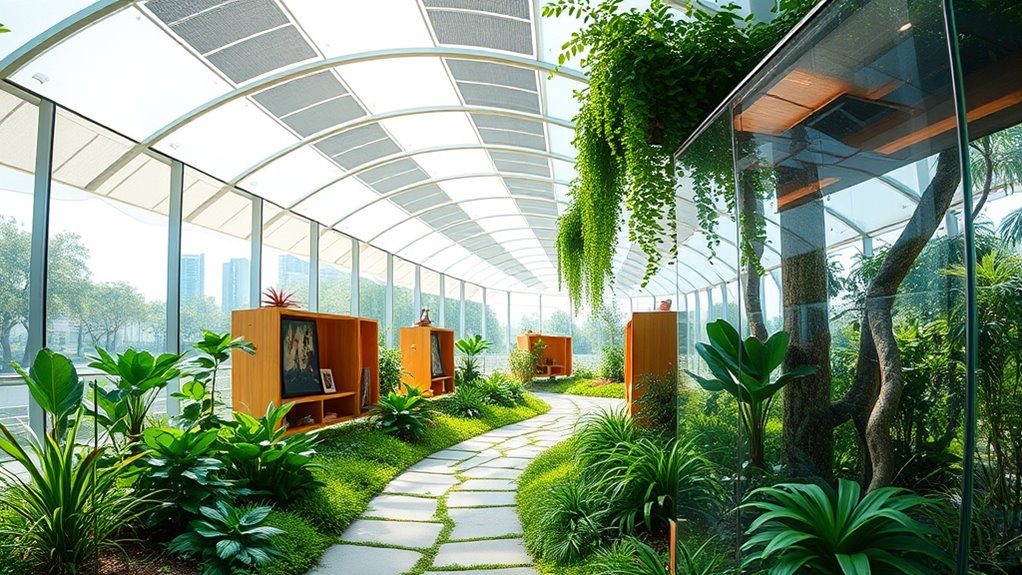recycled materials and modular design