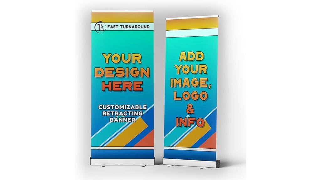 retractable banner with stand