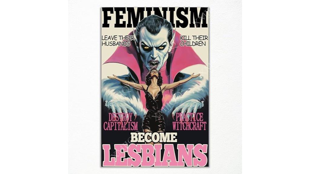 retro feminist comic art